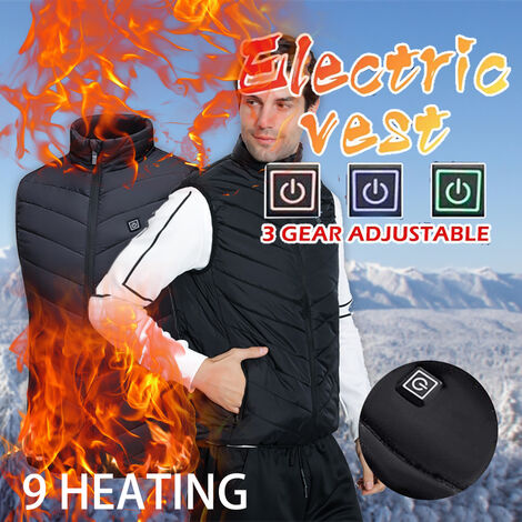 Veste chauffante Polaire randonnée électrique 5 réchauffeurs