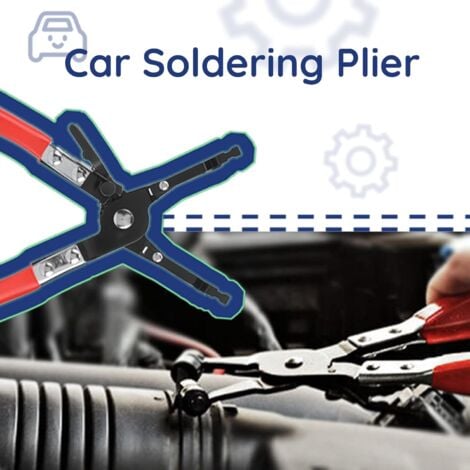 SJLERST Pince à Souder, Pince à Souder Multifonction, Outil de Serrage de Fil, Pince à Souder en Métal, Outil D'identification pour la Réparation de L'entretien Automobile
