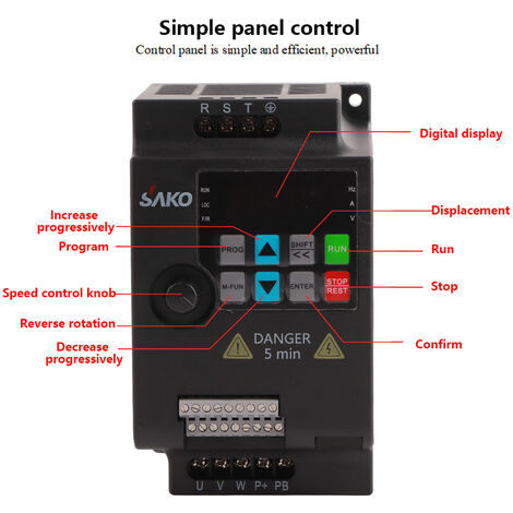 Vislone Convertisseur de fréquence variable VFD 380 V triphasé pour un