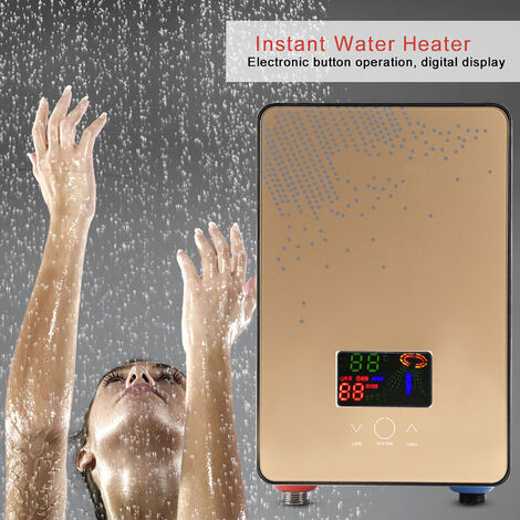 Sjlerst – Chauffe-eau instantané électrique 6500W – Tension 220V – Technologie auto-modulante – Installation facile pour salle de bains et cuisine