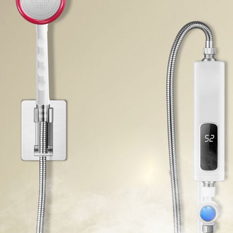 SJLERST Chauffe-eau instantané électrique Mini chauffe-eau Mini chauffe-eau  rapide 3,5 kW 230V pour cuisine salle de bain douche Chauffe-eau instantané