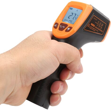 Pistolet Thermomètre Infrarouge Sans Contact -50°C à 400°C - Pour Usage Industriel, Atelier, Bricolage - Précis Et Rapide