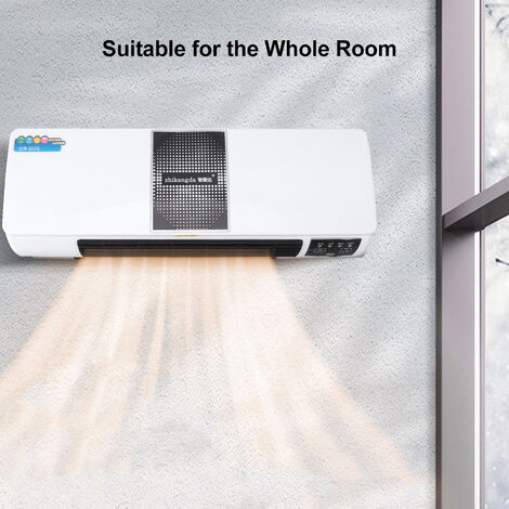 Mini Climatiseur/Rafraîchisseur D'Air Mural Portable - 6 Vitesses, Minuterie, Technologie Brume Glacée 16°C - Pour Bureau Et Chambre - 2
