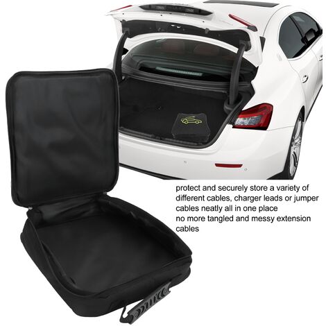 Sac De Rangement Pour Câble De Charge De Voiture Électrique - Tissu Oxford Étanche - Pour Câbles Jusqu'à 20m