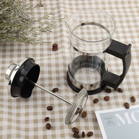 Asixx Cafetière à Piston, 350ML Cafetière à Double Parois en Acier