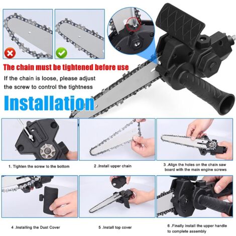 Adaptateur Tronçonneuse Pour Perceuse - Conversion électrique, Portable, Kit