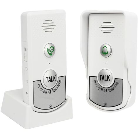SJLERST Sonnette sans Fil étanche IP54 Kit de Carillon de Porte de Porte 1000M (1/5)