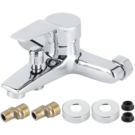 SJLERST G1/2in Filetage Cuivre Ménage Salle De Bains Baignoire Murale Triple Robinet De Douche Mitigeur (1/5)