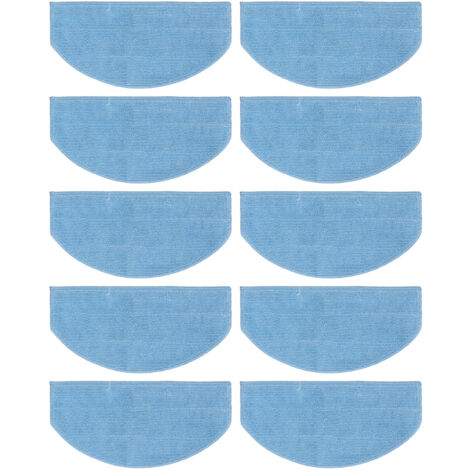 SJLERST 10PCS Lingettes de Nettoyage de Robot Aspirateur Ultra Fine en Fibre Cloth Pad de Balayage Remplacement Accessoires pour Aspirateur Robot (1/5)