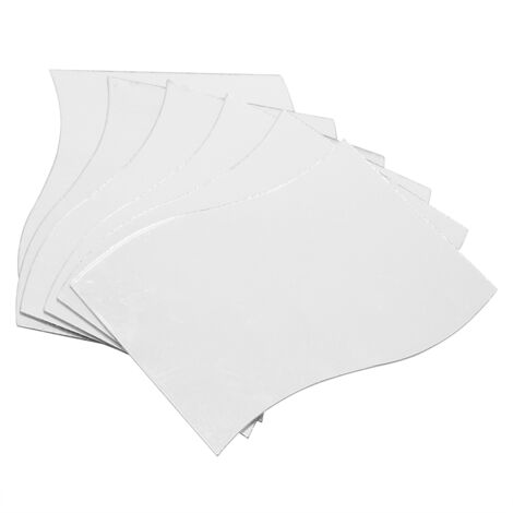 SJLERST Set de 6 autocollants miroirs muraux en forme de vagues pour la décoration de la maison et de la salle de bain (1/5)
