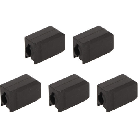 5Pcs Couverture de Bloc Chauffant en Silicone Anti-Adhésif Stable pour Extrudeuse Hotend Noire pour Imprimante 3D (1/5)