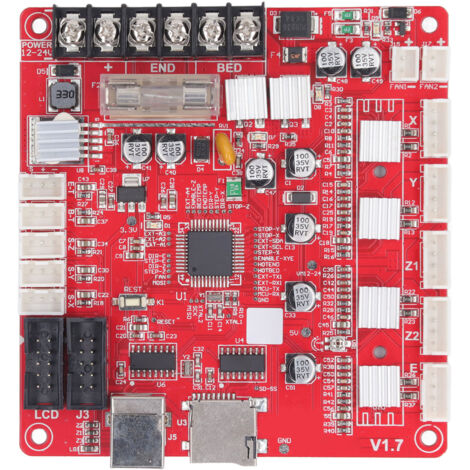 Carte mère d'imprimante 3D avec bonne dissipation de chaleur, carte principale intégrée avec interface USB 12V-24V pour imprimante 3D A8 PLUS (1/5)