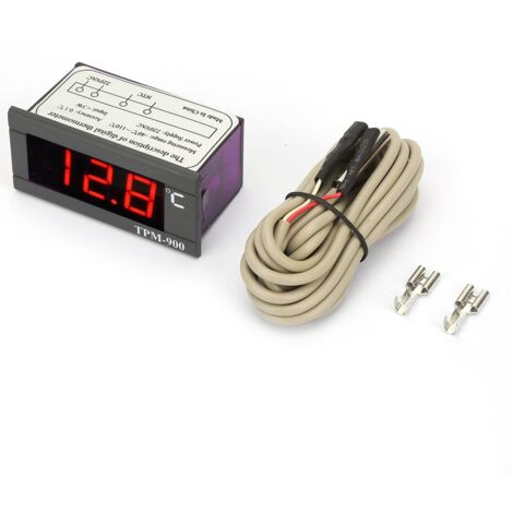 SJLERST TPM-900 220V Contrleur de température numérique Panneau LED avec contrleur de thermostat à capteur (1/5)