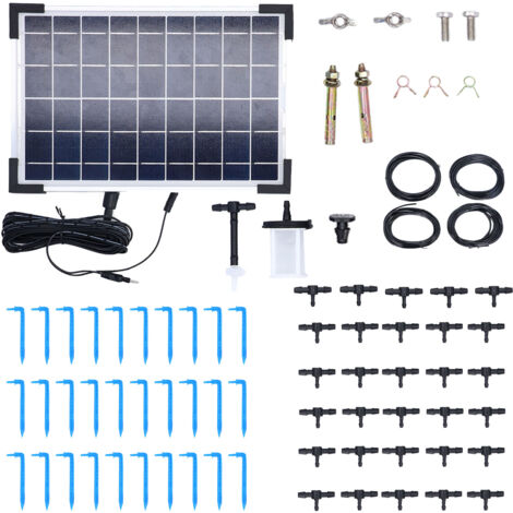SJLERST Système d'Arrosage Automatique Solaire 10 Modes de Minuterie Haute Efficacité Système d'Irrigation Solaire Multifonctionnel 9V 5W