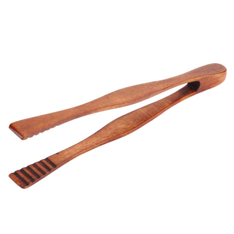 Pince à Aliments pour Barbecue en Bois, Outil de Service pour Cuisine, Pince à Pain, Pince à Steak, Pince à Buffet (1/5)