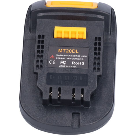 SJLERST Adaptateur de batterie, connecteur de montage d'alimentation, coque ABS, outil de Conversion de Batteries MT20DL (1/5)