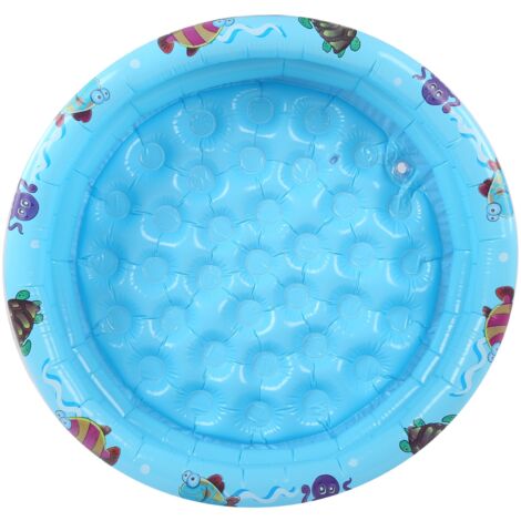 SJLERST Intérieur extérieur bébé piscine ronde gonflable enfants jeu d'eau jouer piscine Blue90cm/35.4in (1/5)