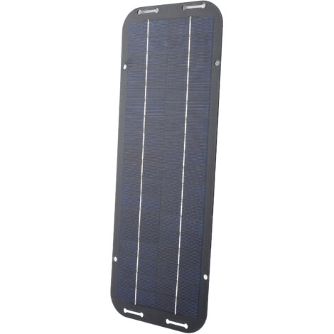 SJLERST Chargeur portatif de panneau solaire de puissance de bateau de voiture de polysilicium de panneau solaire portatif de 12V 5W renouvelable pour la moto