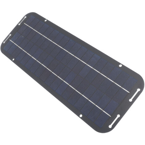 SJLERST Chargeur portatif de panneau solaire de puissance de bateau de voiture de polysilicium de panneau solaire portatif de 12V 5W renouvelable pour la moto