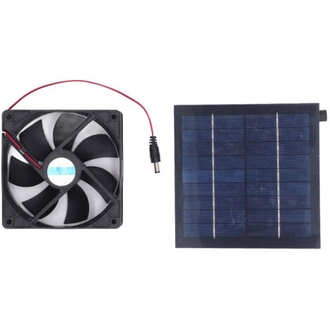 SJLERST Kit de ventilateur à panneau solaire 20W, étanche IP65, pour l'extérieur, petits poulaillers, serres, abris pour animaux domestiques, échappement de fenêtre (1/5)
