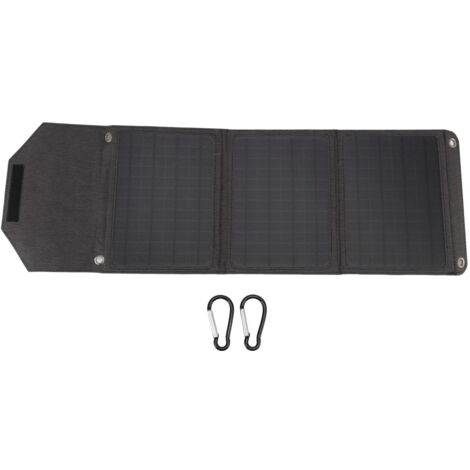 SJLERST Panneau solaire 18W 18V Monocristallin USB DC Type C Alimentation Panneau Solaire de Sortie pour la Charge