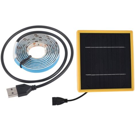 SJLERST La plante solaire élève la bande lumineuse de l'énergie solaire à spectre complet 5W LED à flux lumineux élevé LED solaire élève les bandes lumineuses pour la plante 1 mètre / 1.1yd (1/5)