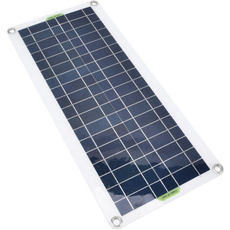 SJLERST Chargeur de batterie de panneau solaire 20W Kit de charge de panneau solaire portable en polysilicium 21V pour voiture