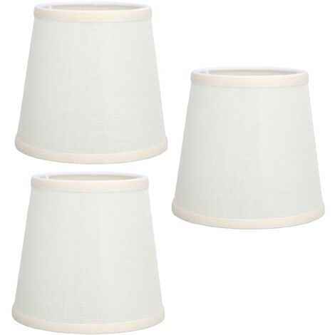 SJLERST Abat-jour de Table fabriqué à la main, 3 pièces, tissu doux à haute transmission, très Durable, conception sûre, petits abat-jour (1/5)