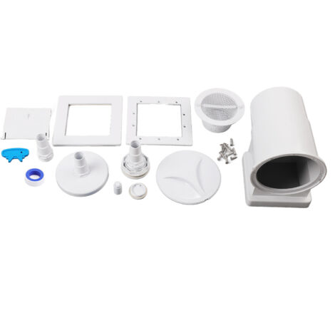 SJLERST Mur de piscine au-dessus de l'écumoire ABS G1 1/2 filetage interne 6,5 l, nettoyeur de natation, filtre collecteur de débris (1/5)
