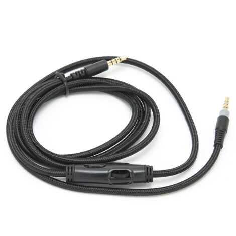 Câble casque 3,5 mm mâle à mâle câble audio avec contrôle du volume pour HyperX Cloud (1/5)