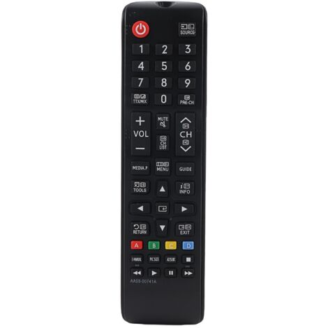 Sjlerst – Télécommande TV ergonomique avec gros boutons – Faible consommation d'énergie – Compatible Samsung AA59-00741A – Longue portée de transmission