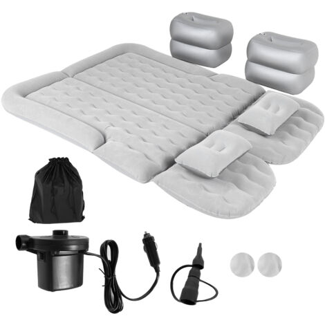 SJLERST Matelas Gonflable Electrique,Matelas pneumatique pour voiture, véhicule gonflable épais, lit de voyage, coussin de couchage, accessoire de Camping, gris (1/5)