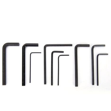 SJLERST Jeu de clés 6 pans,Accessoires de jeu, clé d'accordeur de guitare, diverses jauges ajustant efficacement la basse électrique durable en acier au carbone pour l'acoustique domestique (1/5)