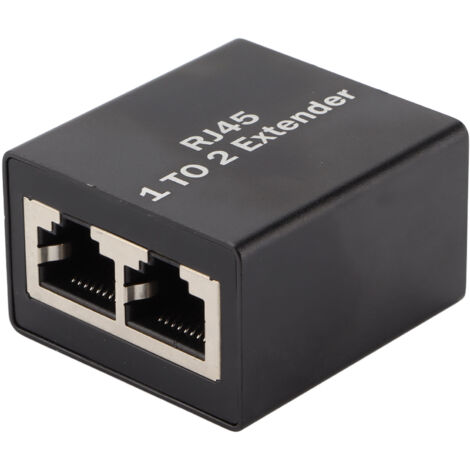 SJLERST Répartiteur Ethernet Adaptateur de connecteur réseau RJ45 Répartiteur d'extension de prise Ethernet Répartiteur un à deux (1/5)