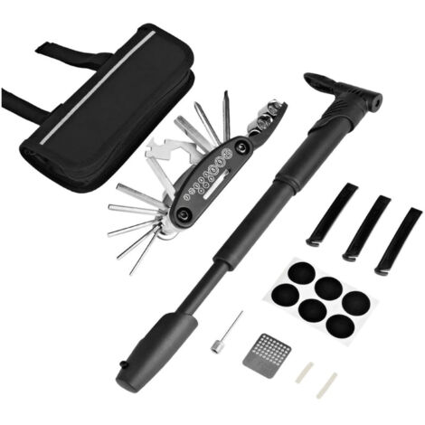 Jeu de clés à cliquet，Kit de réparation de vélo Portable complet VTT combinaison d'outils ensemble d'accessoires TL32 sans colle (1/5)