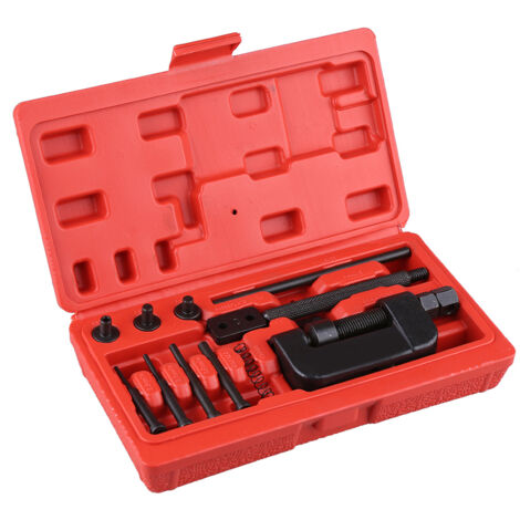SJLERST Kit d'outils de coupe de rivet de disjoncteur de chaîne d'entraînement de vélo/moto/came 13 pièces (1/5)