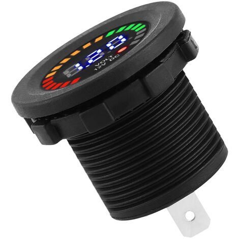 Jauge Tension Marine 12V 52mm LED Numérique – Voltmètre Étanche IP67 Pour Bateau Yacht Moto Camion Voiture ATV
