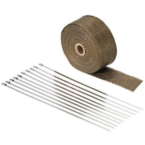 SJLERST Film d'échappement, isolation thermique robuste et durable pour voiture moto (1/5)