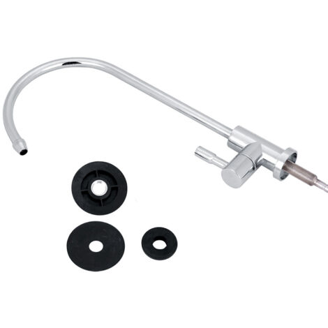 SJLERST Robinet de cuisine en alliage de Zinc 1/4 '', robinet chromé à osmose inverse, filtre à eau potable RO (1/5)