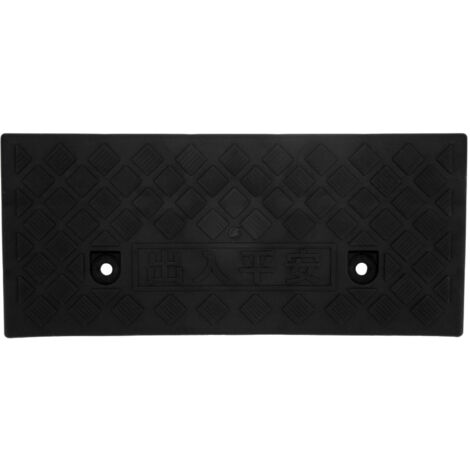 SJLERST Rampe de seuil portative de rampe de bordure en plastique d'épaisseur de 5 cm pour les fournitures de quai de chargement d'allée de véhicule de voiture noir (1/5)