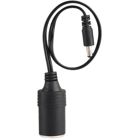 SJLERST sparking 12v dc female cigarette lighter socket to dc 5.5mm,Cble d'alimentation pour allume-cigarette, prise femelle pour allume-cigarette de voiture à adaptateur de fiche Jack 5.5mm x 2.1mm ( (1/5)