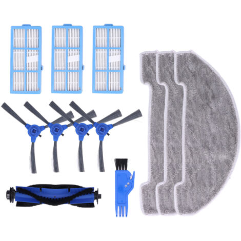 SJLERST Kit d'aspirateur robot avec brosse latérale, filtre à chiffon, brosse principale pour combinaisons propres Proscenic 850T (1/5)