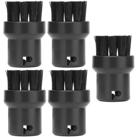 SJLERST Brosse de nettoyage de moteur à vapeur noire, 5 pièces, brosse de remplacement pour Karcher SC1 SC2 SC3 SC4 SC5 (1/5)