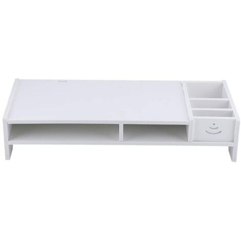 SJLERST Support de moniteur d'ordinateur, support de PC portable, bureau à domicile, Table de rangement, étagère organisateur (1/5)