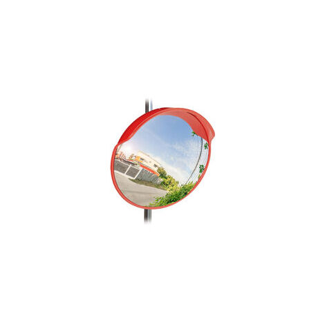 SJLERST Miroir de circulation Le miroir de circulation convexe de sécurité routière d'allée grand Angle de 60 cm comprend une vis de support de montage (1/5)
