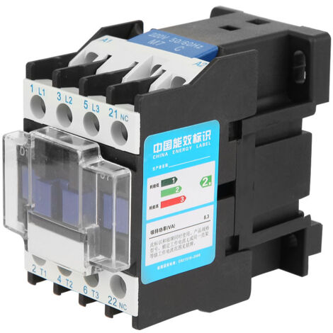 SJLERST Contacteur électrique, CJX2-1201 Applications industrielles d'alimentation CA Capacité de transport à haute sensibilité Durable fiable pour