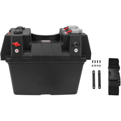 SJLERST Boîtier de batterie intelligent, Center d'alimentation avec connecteur rapide de batterie, voltmètre d'alimentation double USB, multifonctionnel, Portable pour camping-car, SUV, ATV (1/5)