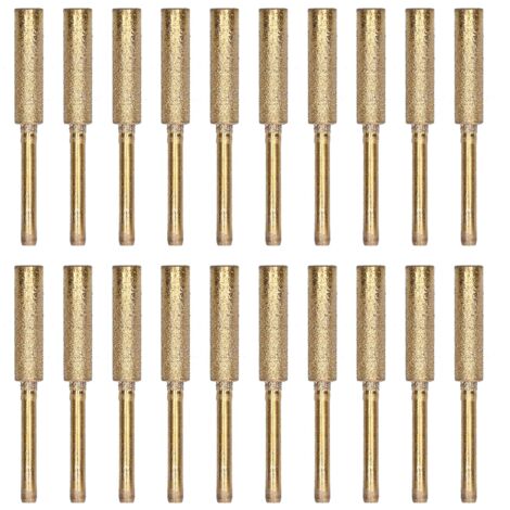 Affûteur de tronçonneuse, tête de meulage, lime rotative, ensemble d'outils d'affûtage, KitGold 5.5mm, 20 pièces