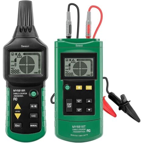 SJLERST Localisateurs de Tuyaux Détecteur de Câble Électrique Détecteur de Tuyau Multifonction Recherche Testeur de Câble (MY6818)