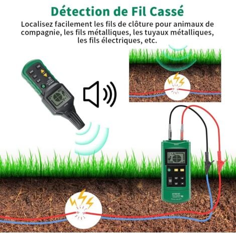 SJLERST Localisateurs de Tuyaux Détecteur de Câble Électrique Détecteur de Tuyau Multifonction Recherche Testeur de Câble (MY6818)